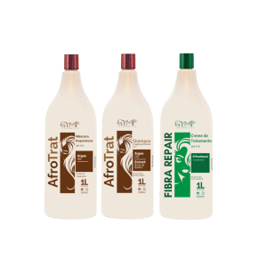 Kit Progressiva Afro Trat + Fibra Repair Térmico Gymp Selagem